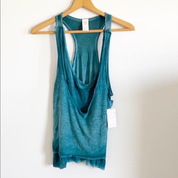 Free People Turquoise Double Layer Sleeveless Top - Picture 6 of 11